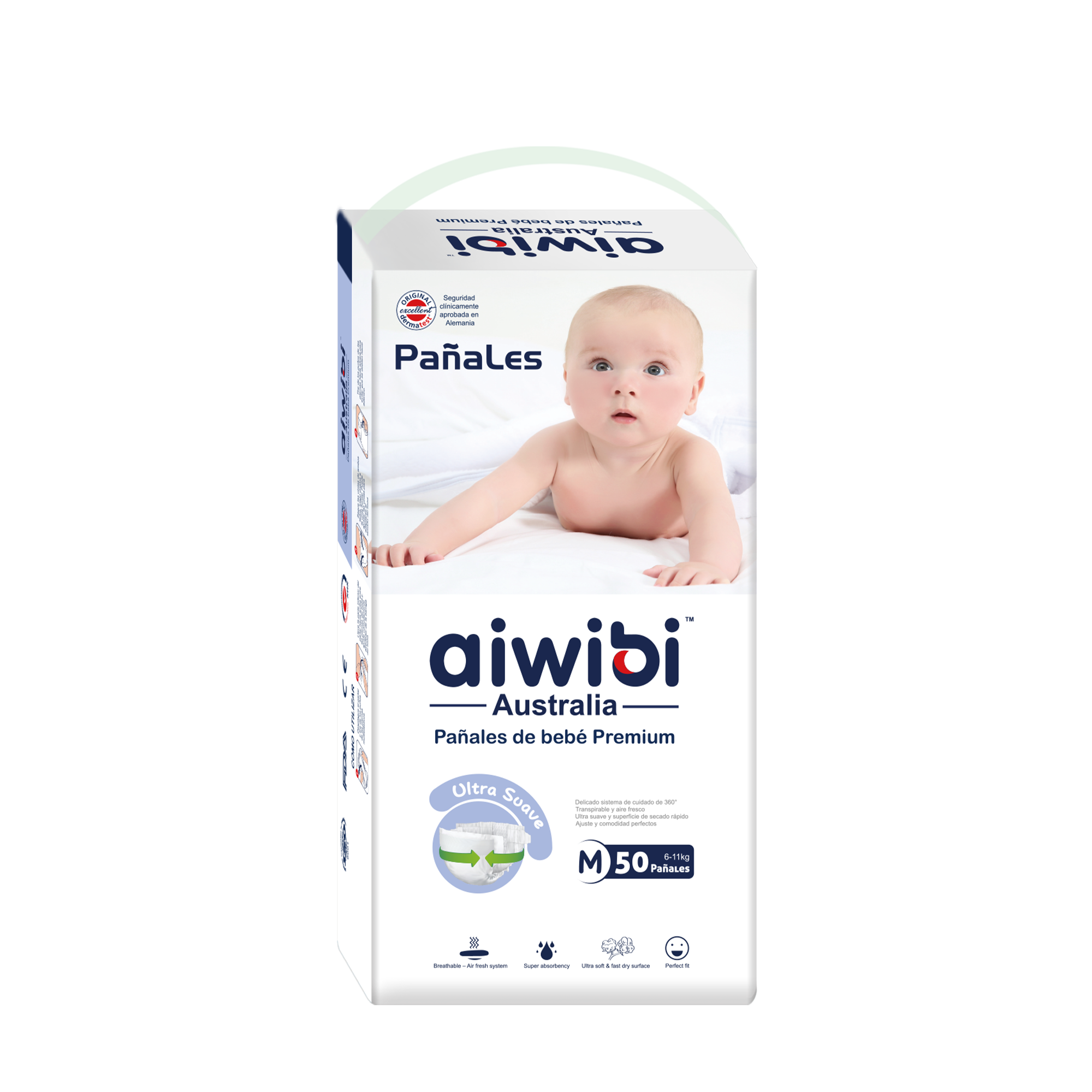 Pañales para bebé Comfort Care — M 50 unidades