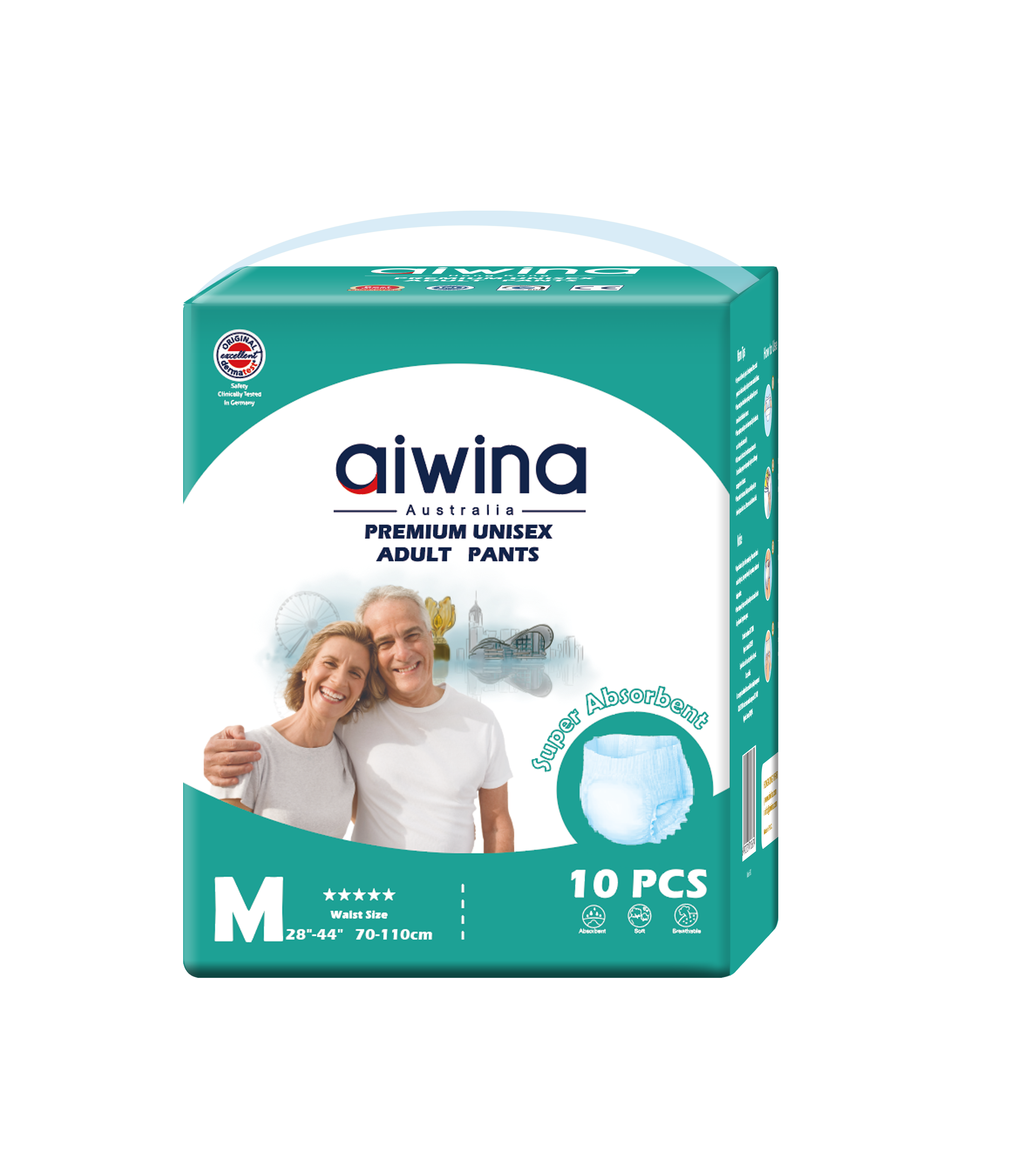 [Calzoncitos/M/10] Calzoncitos de Adulto Premium Aiwina - Unisexo - Talla M 10 Pzs