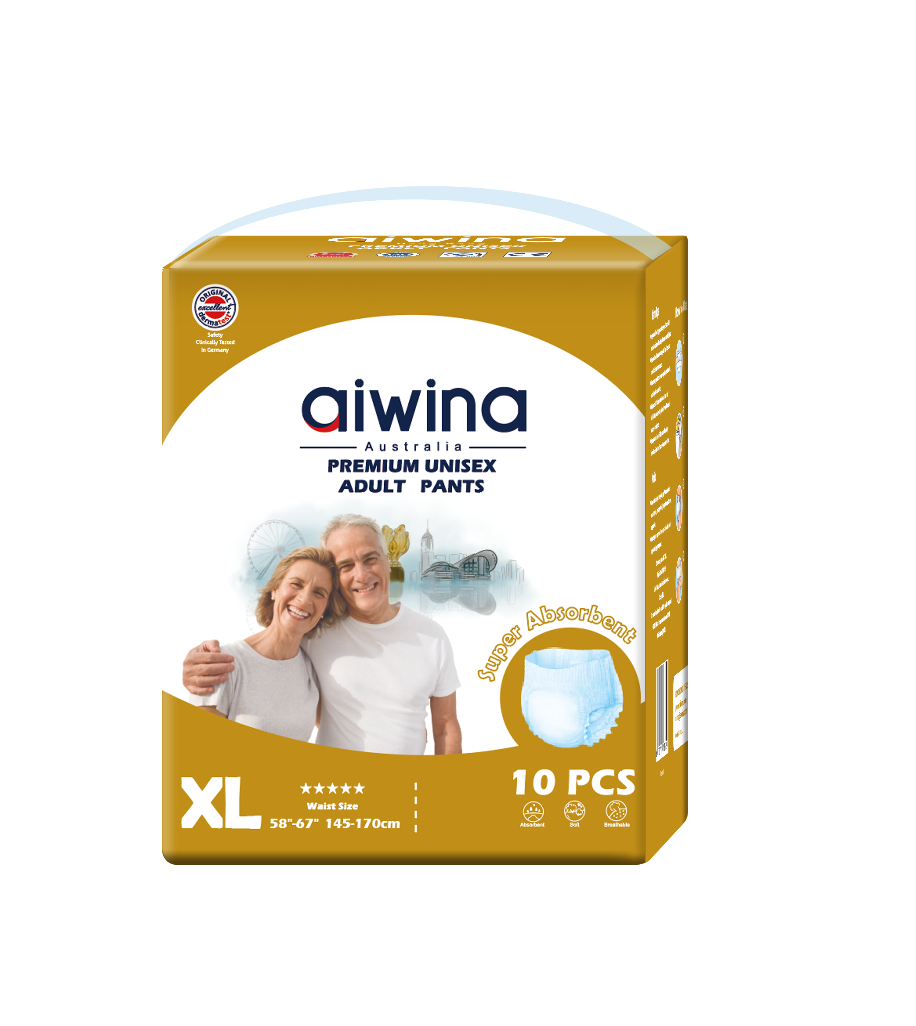 [Calzoncitos/XG/10] Calzoncitos de Adulto Premium Aiwina - Unisexo - Talla XG 10 Pzs